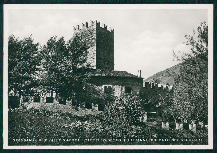Aosta Gressan Castello Dei Tiranni Foto FG cartolina MZ4480 – fronte