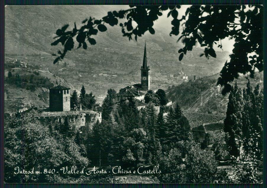 Aosta Introd Castello Foto FG cartolina MZ4482 – fronte
