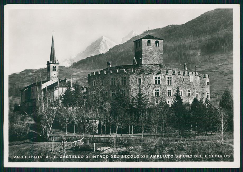 Aosta Introd Castello Foto FG cartolina MZ4483 – fronte