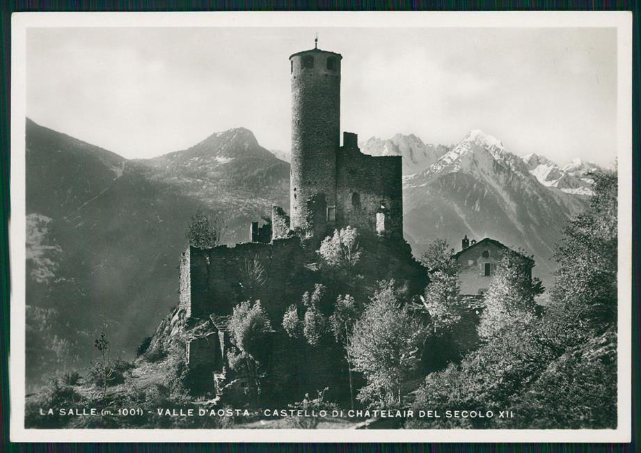 Aosta La Salle Castello di Chatelair Foto FG cartolina MZ4485 – fronte