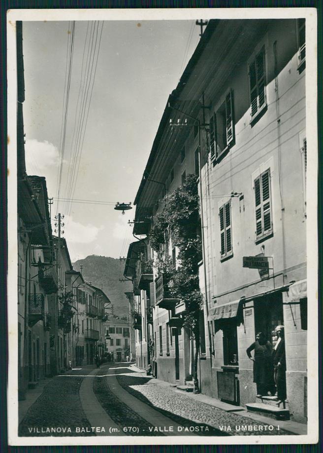 Aosta Villanova Baltea Via Umberto I Foto FG cartolina MZ4486 – fronte