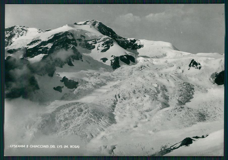 Aosta Ghiacciai del Rosa Lyskamm Ghiacciaio del Lys Foto FG cartolina MZ4498 – fronte