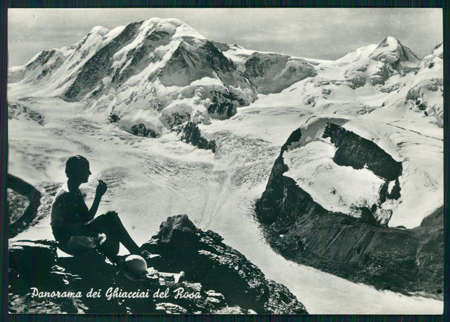 Aosta Ghiacciai del Rosa Alpinismo Foto FG cartolina MZ4502 – fronte