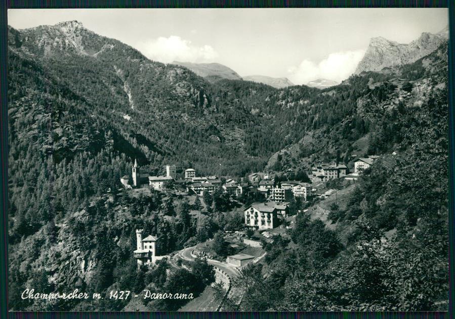Aosta Champorcher Panorama Foto FG cartolina MZ4506 – fronte