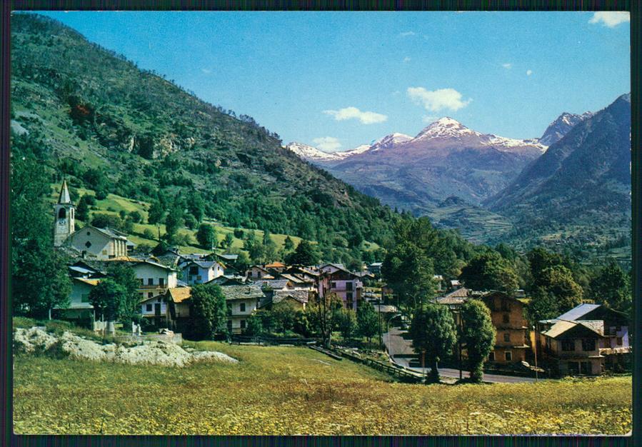 Aosta Challant Saint Anselme PIEGHE Foto FG cartolina MZ4513 – fronte