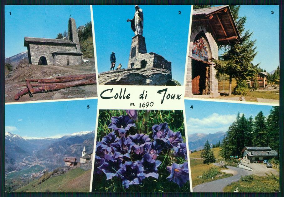 Aosta Brusson Colle di Joux Foto FG cartolina MZ4518 – fronte