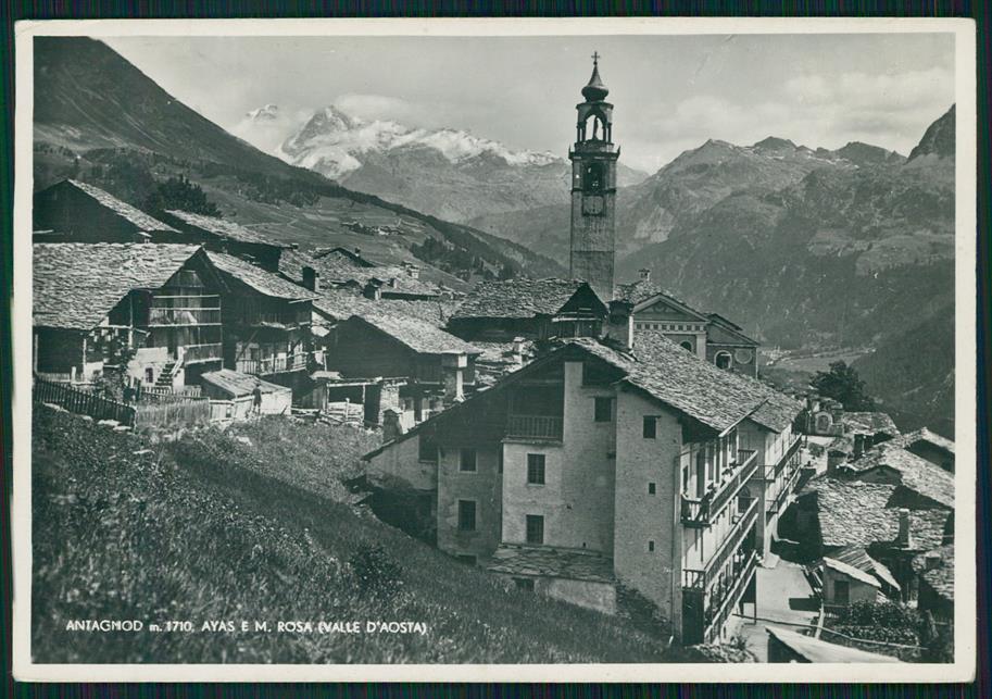 Aosta Ayas Antagnod Monte Rosa Foto FG cartolina MZ4523 – fronte