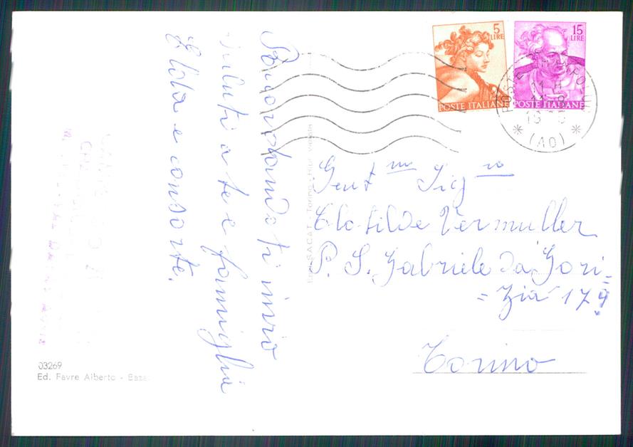 Aosta Ayas Saint Jacques Blanchard Foto FG cartolina MZ4530 – retro