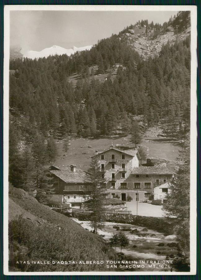 Aosta Ayas Saint Jacques Albergo Tournalin Foto FG cartolina MZ4532 – fronte
