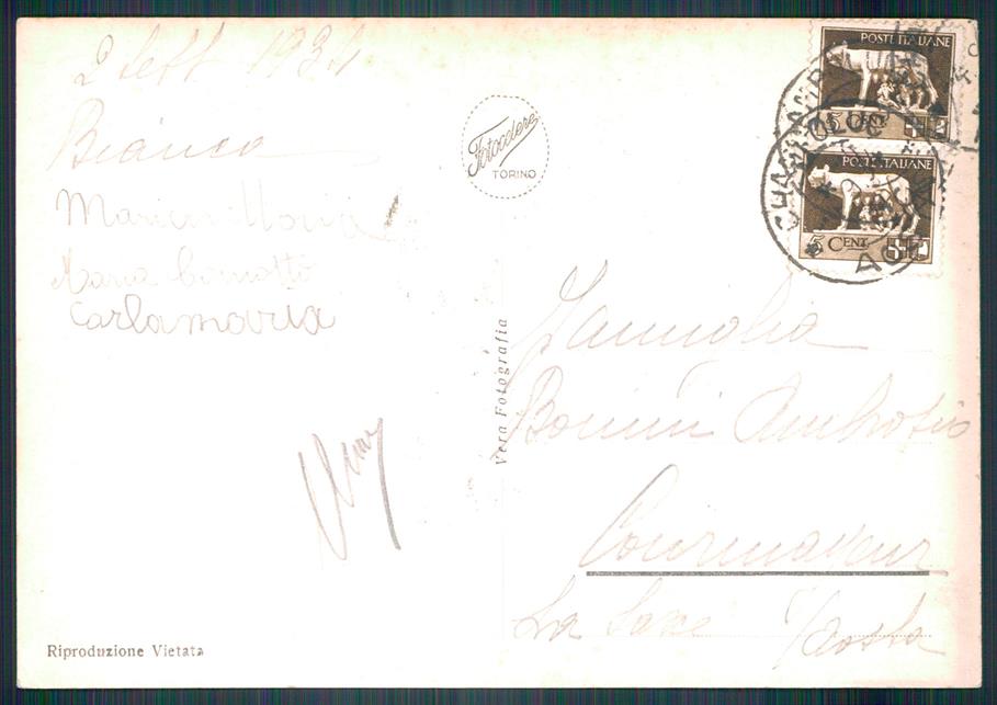 Aosta Ayas Saint Jacques Albergo Fierey Carretto Foto FG cartolina MZ4534 – retro