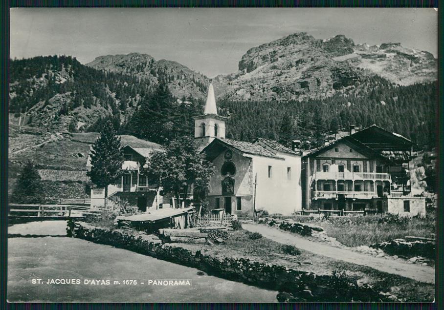 Aosta Ayas Saint Jacques Foto FG cartolina MZ4535 – fronte