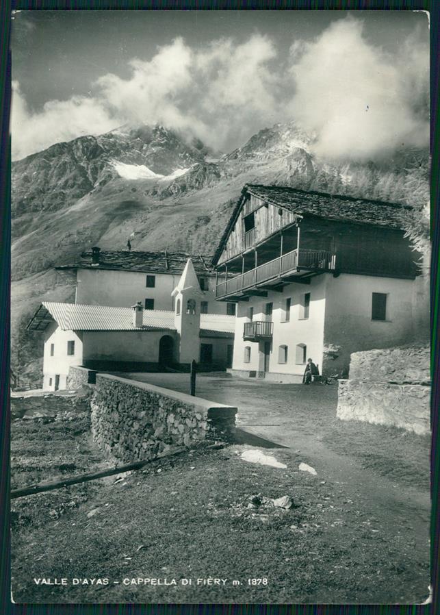 Aosta Ayas Fiery Cappella di Foto FG cartolina MZ4540 – fronte