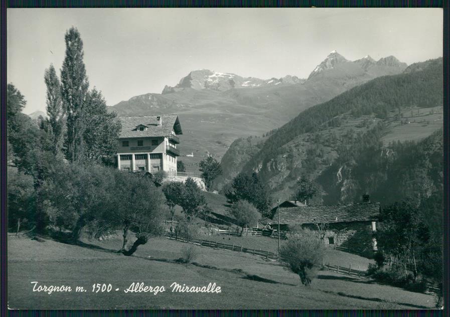 Aosta Torgnon Albergo Miravalle Costumi Foto FG cartolina MZ4552 – fronte