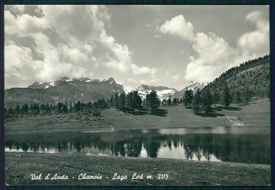 Aosta Chamois Lago Lod Foto FG cartolina MZ4557 – fronte