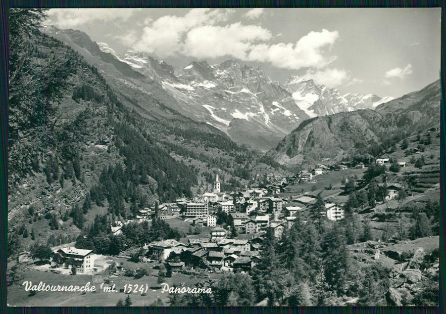 Aosta Valtournanche Panorama Foto FG cartolina MZ4560 – fronte