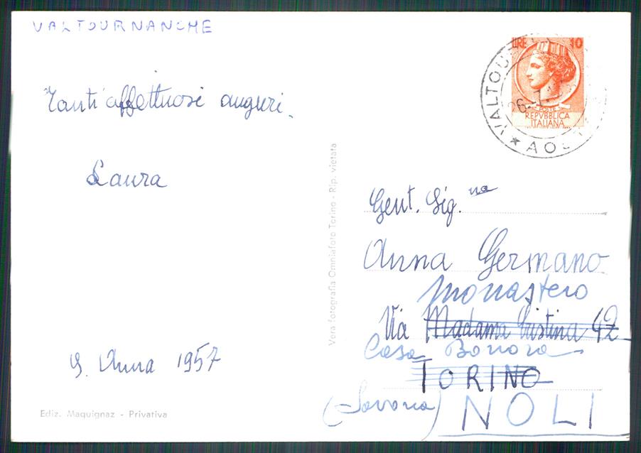 Aosta Valtournanche Foto FG cartolina MZ4561 – retro