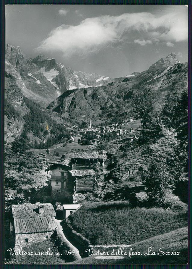Aosta Valtournanche la Servaz Foto FG cartolina MZ4562 – fronte