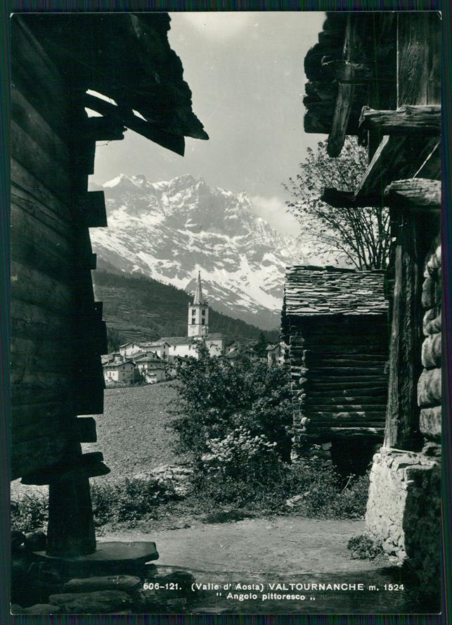 Aosta Valtournanche Foto FG cartolina MZ4564 – fronte