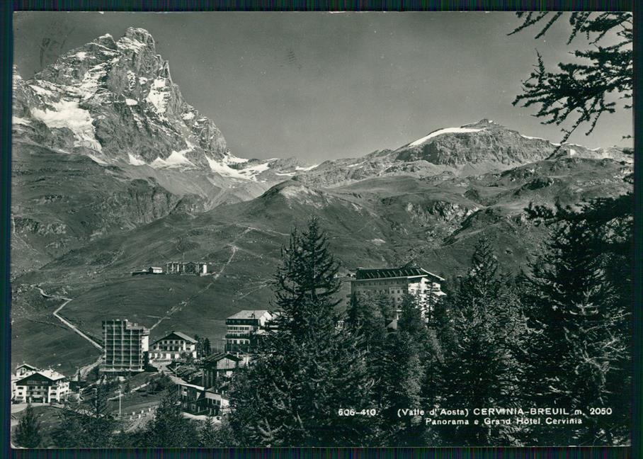 Aosta Valtournanche Cervinia Breuil Hotel Cervinia Foto FG cartolina MZ4565 – fronte