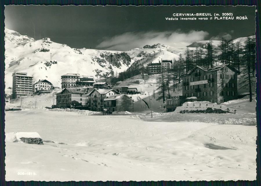 Aosta Valtournanche Cervinia Breuil Plateau Rosà Foto FG cartolina MZ4566 – fronte