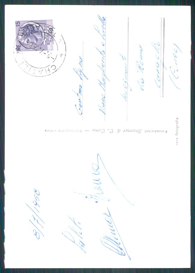 Aosta Valtournanche Cervino Foto FG cartolina MZ4586 – retro