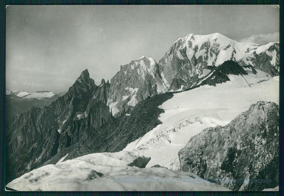 Aosta Courmayeur Colle del Gigante Monte Bianco Foto FG cartolina MZ4632 – fronte