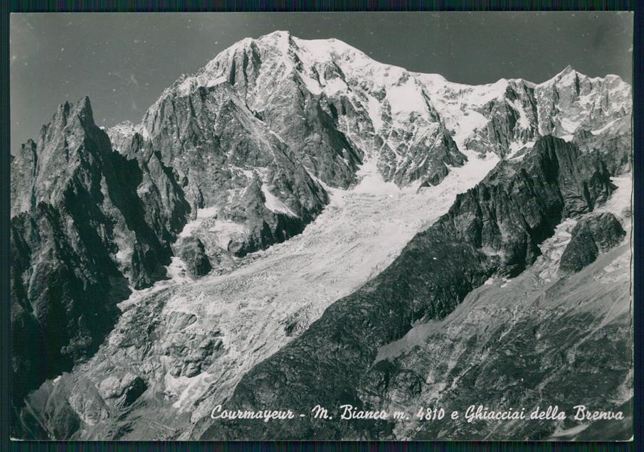 Aosta Courmayeur Monte Bianco Ghiacciai della Brenva Foto FG cartolina MZ4639 – fronte