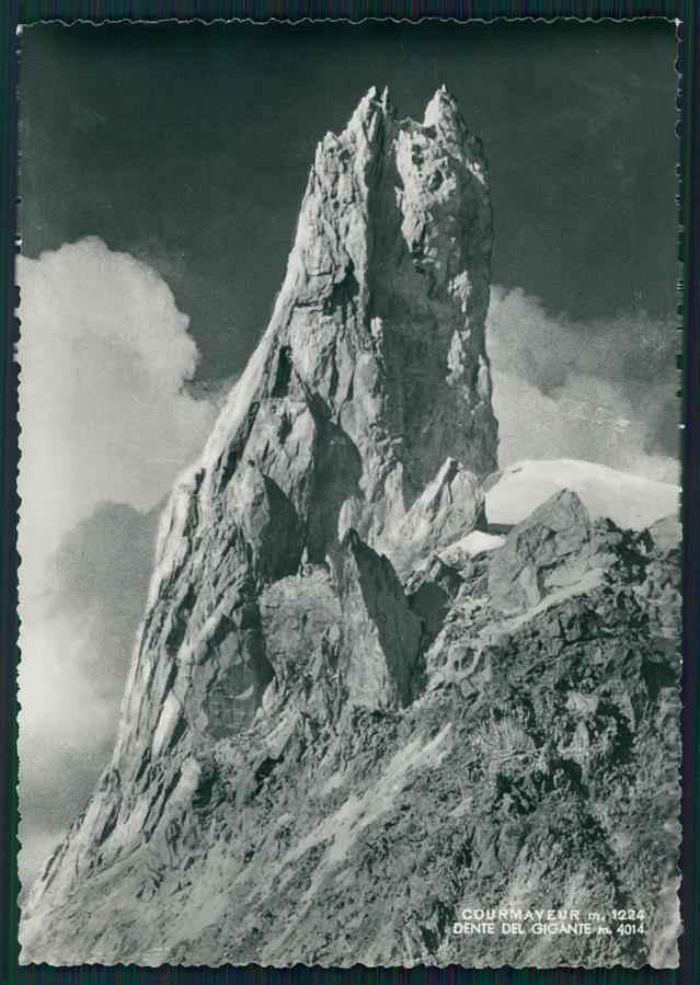 Aosta Courmayeur Dente del Gigante Foto FG cartolina MZ4643 – fronte