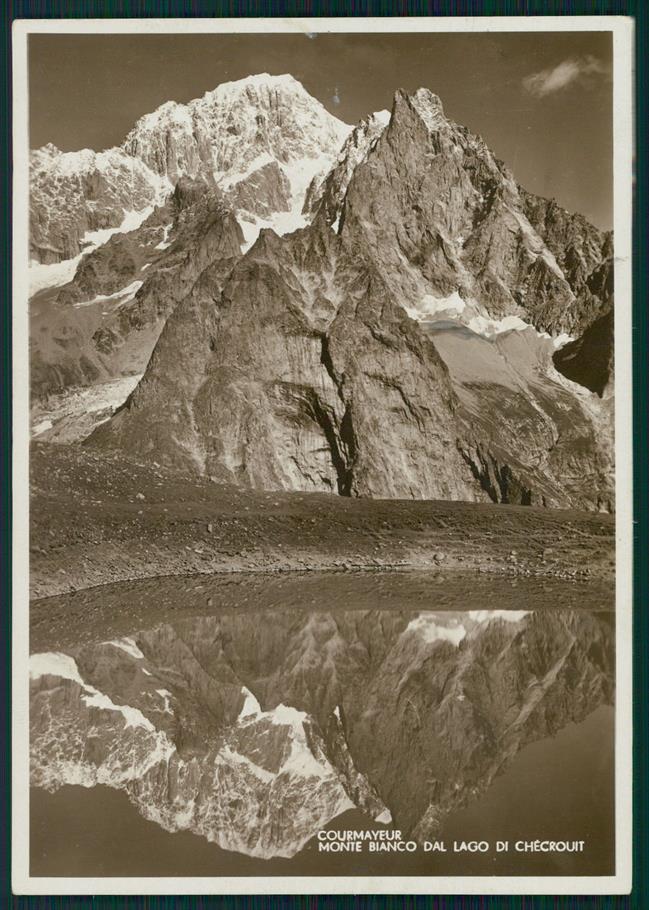 Aosta Courmayeur Monte Bianco Lago di Checrouit Foto FG cartolina MZ4666 – fronte