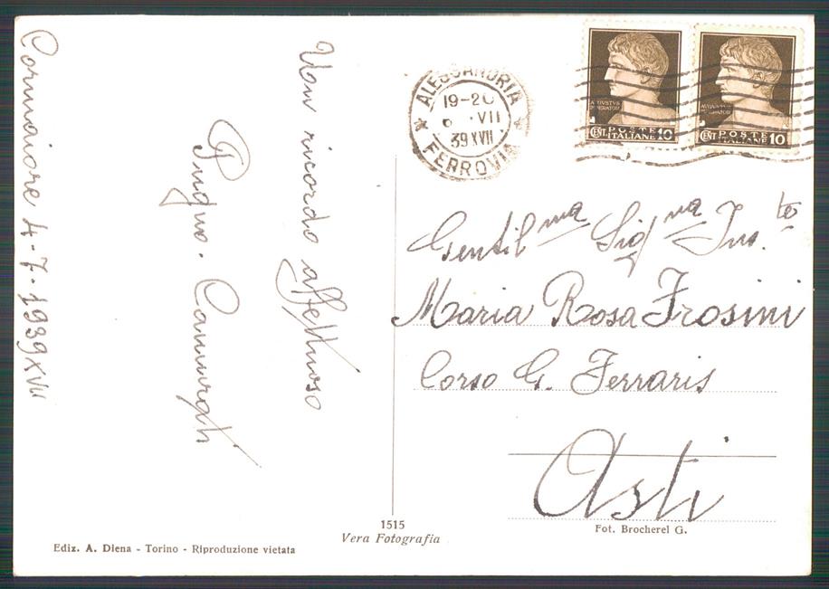 Aosta Courmayeur Monte Bianco Lago di Checrouit Foto FG cartolina MZ4666 – retro