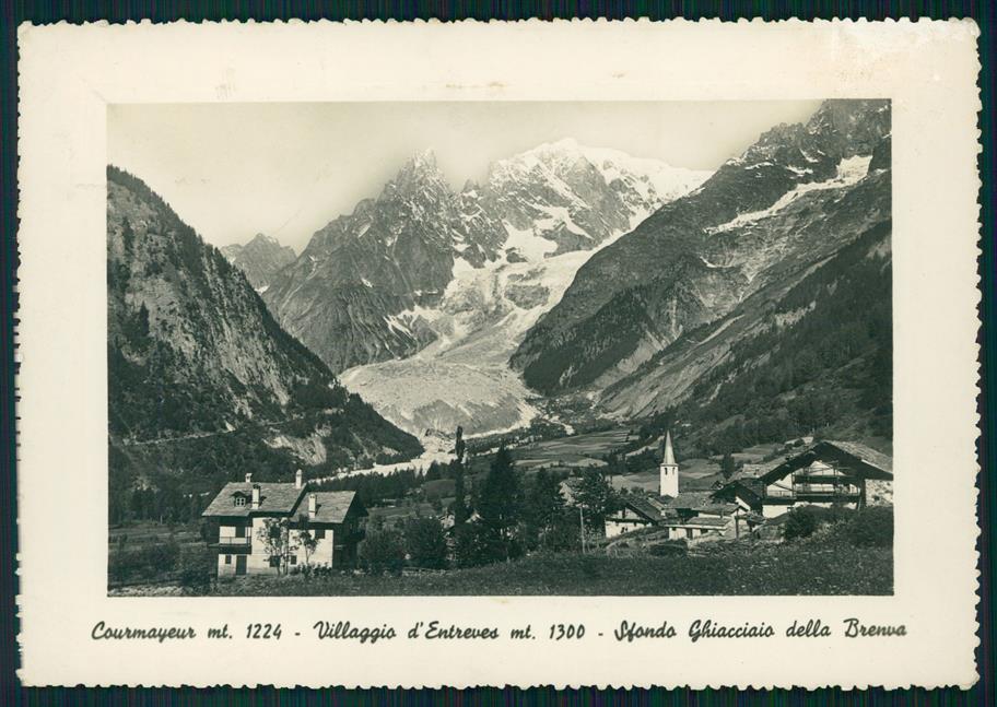 Aosta Courmayeur Entreves Ghiacciaio Brenva Foto FG cartolina MZ4677 – fronte