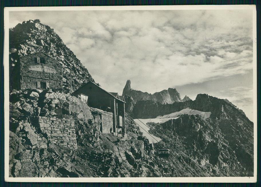 Aosta Courmayeur Rifugio Torino Funivia Gigante PIEGA Foto FG cartolina MZ4679 – fronte