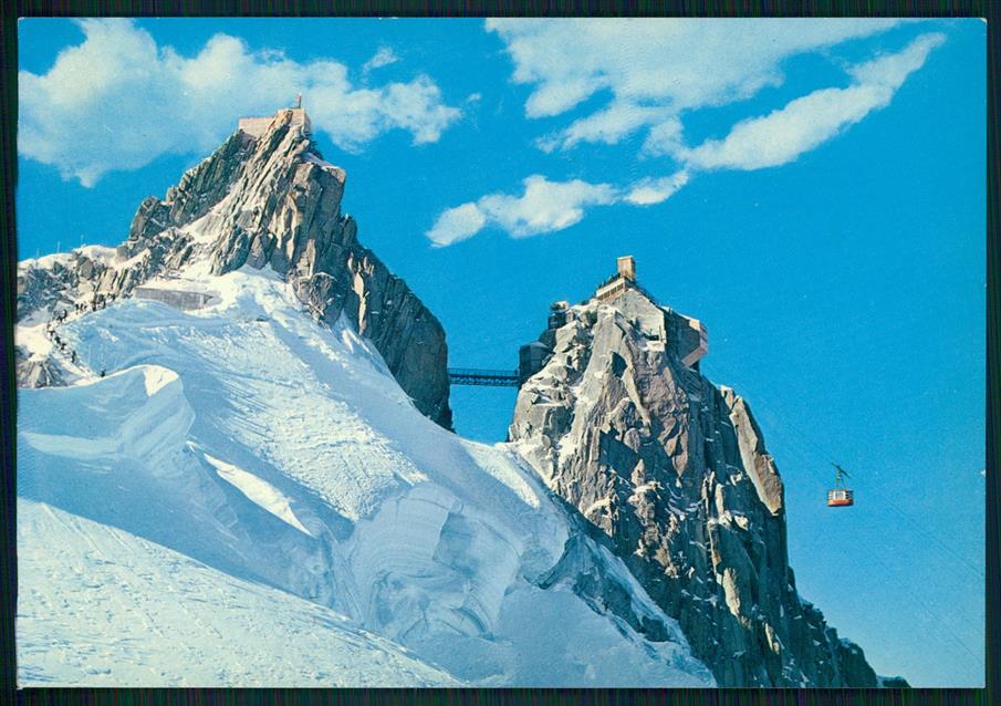 Francia Chamonix L'Aiguille du Midi Teleferica Foto FG cartolina MZ4680 – fronte