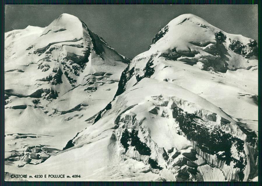 Aosta Monti Castore e Polluce Foto FG cartolina MZ4688 – fronte
