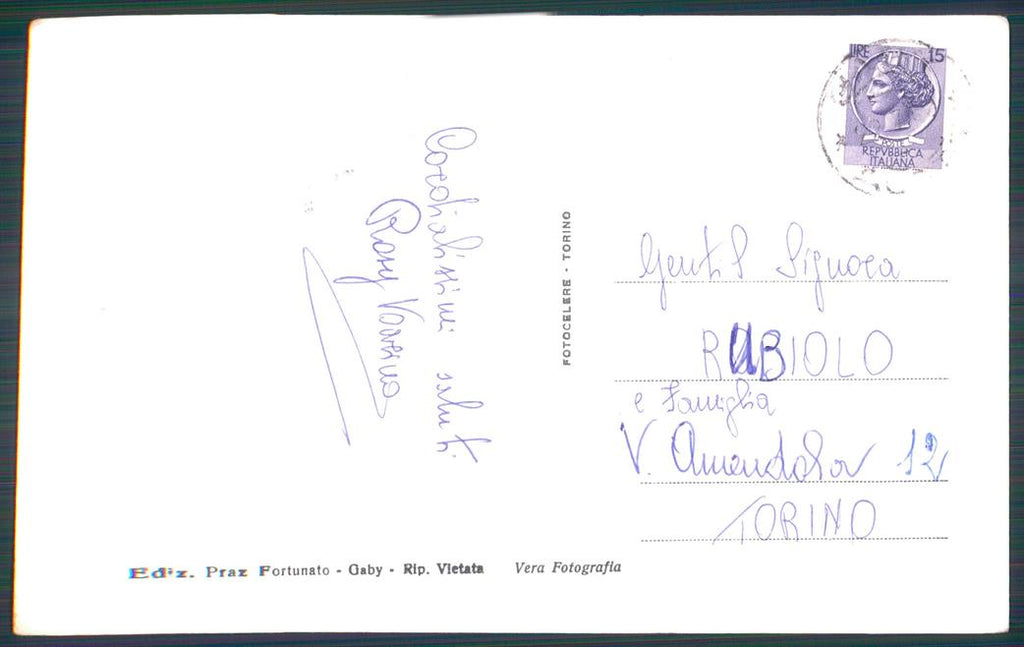 Aosta Gaby Panorama Foto FG cartolina MZ4694 – retro