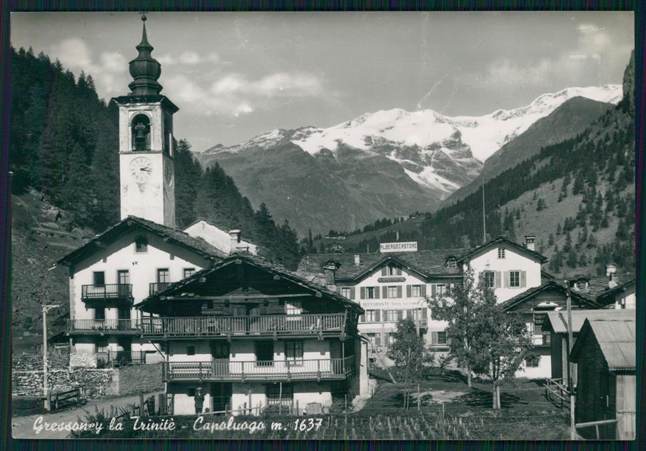 Aosta Gressoney La Trinitè Foto FG cartolina MZ4702 – fronte