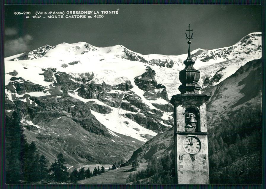 Aosta Gressoney La Trinitè Monte Castore Foto FG cartolina MZ4703 – fronte