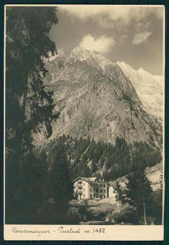 Aosta Courmayeur Purtud cartolina MZ4706 – fronte