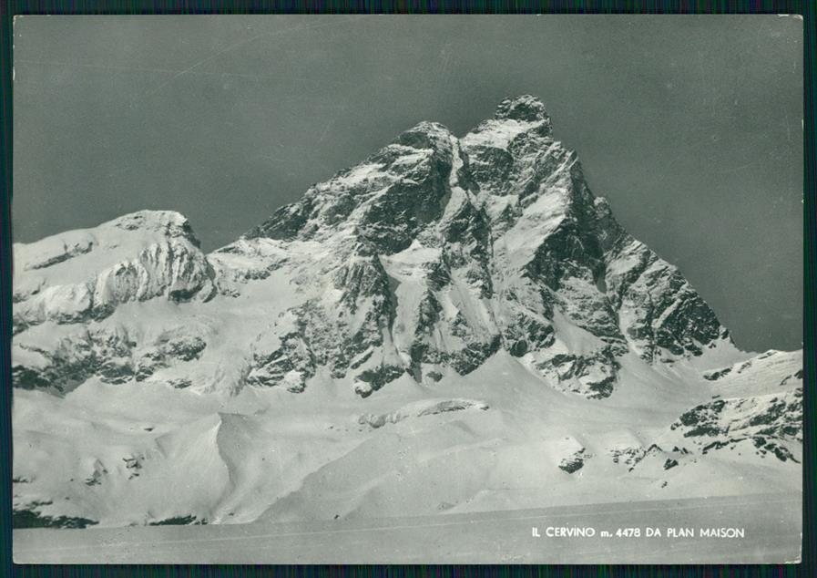Aosta Monte Cervino da Plan Maison Foto FG cartolina MZ4714 – fronte