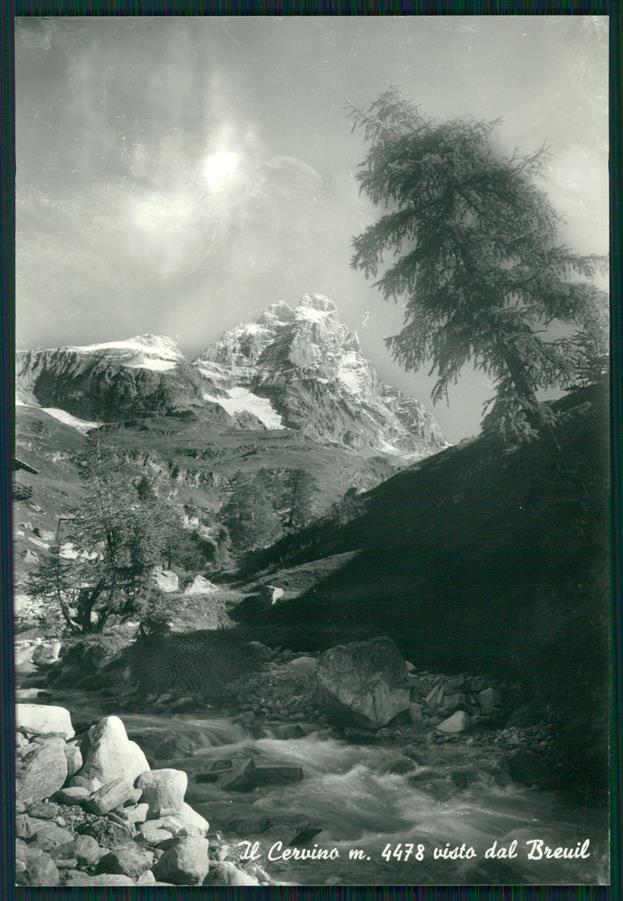 Aosta Monte Cervino visto dal Breuil Foto FG cartolina MZ4723 – fronte