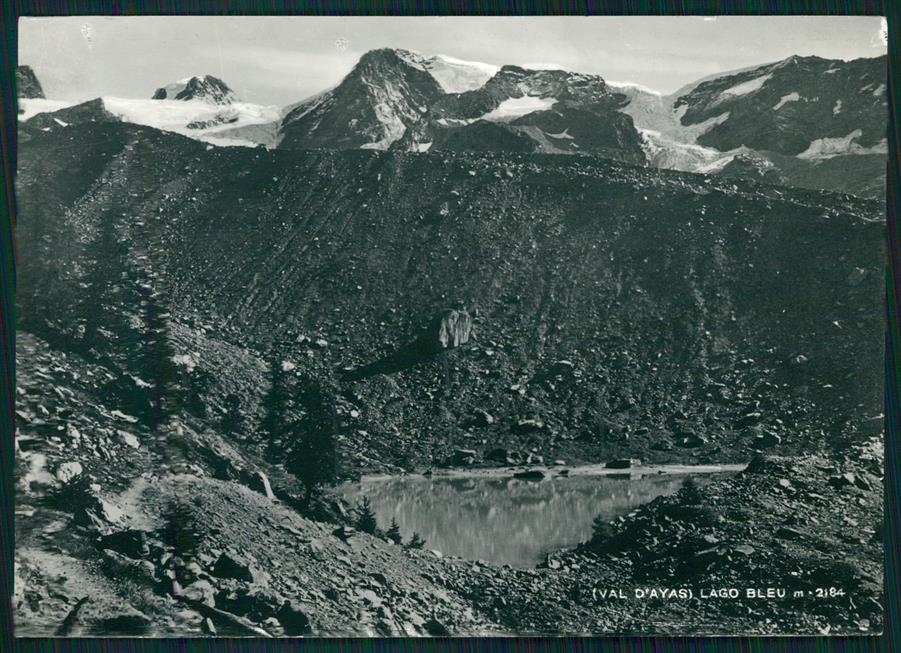 Aosta Val D'Ayas Lago Bleu Foto FG cartolina MZ4730 – fronte