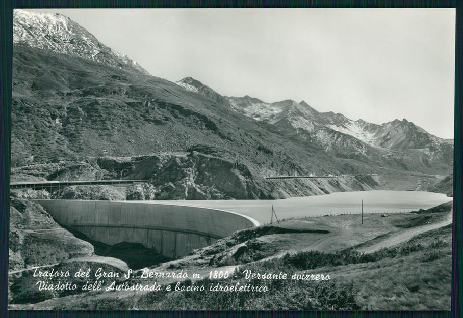 Aosta Traforo Gran San Bernardo Versante Svizzero Foto FG cartolina MZ4746 – fronte
