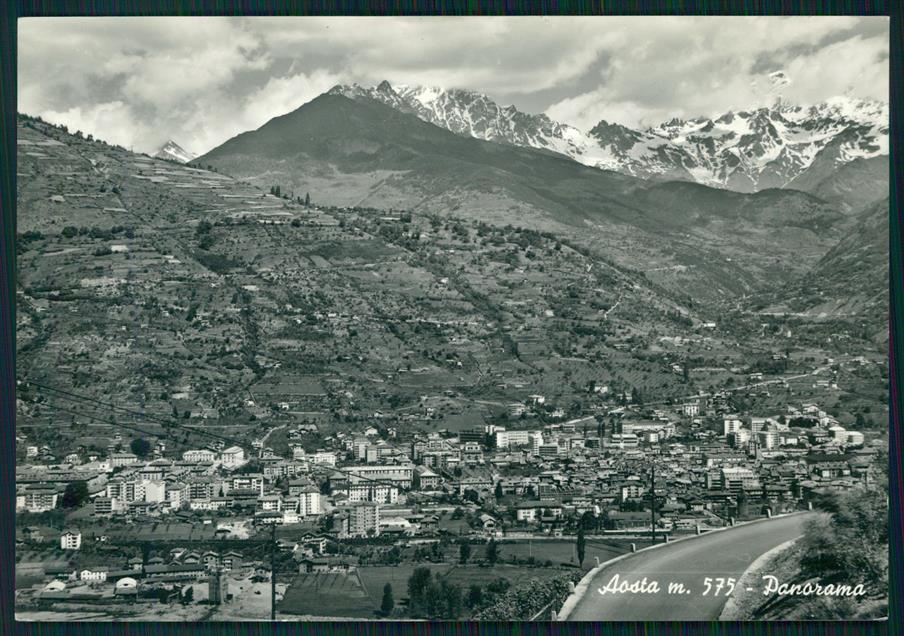 Aosta città Panorama Foto FG cartolina MZ4750 – fronte