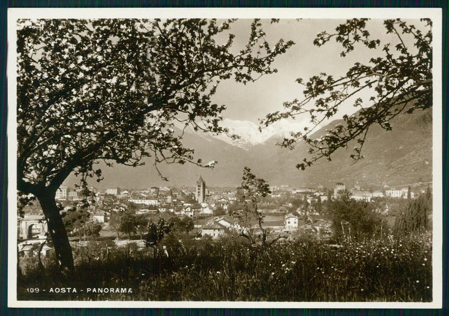 Aosta città Panorama Foto FG cartolina MZ4751 – fronte