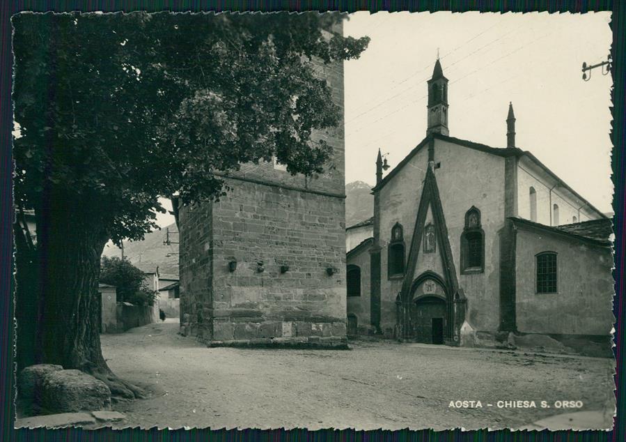 Aosta città Chiesa San Orso Foto FG cartolina MZ4753 – fronte