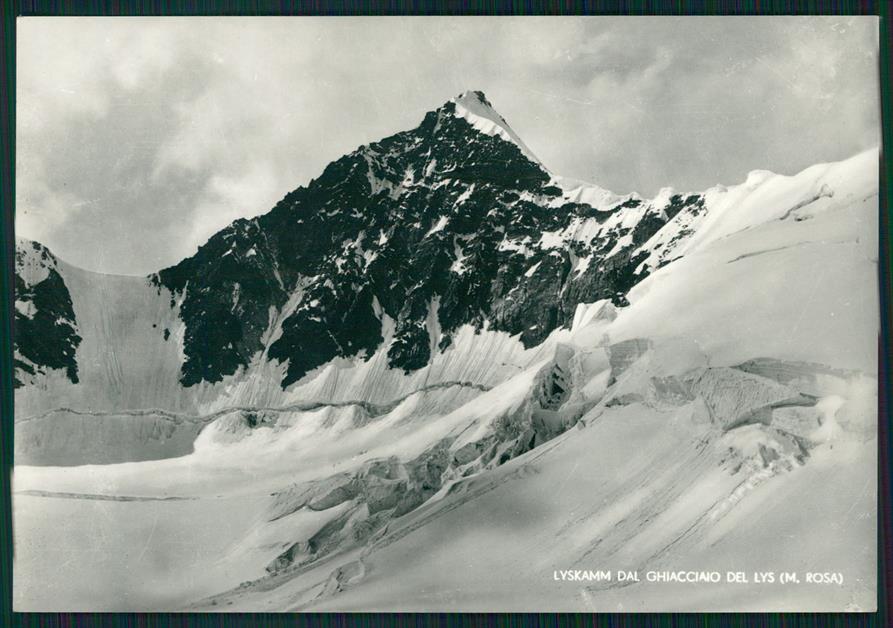 Aosta Lyskamm dal Ghiacciaio Del Lys Monte Rosa Foto FG cartolina MZ4791 – fronte