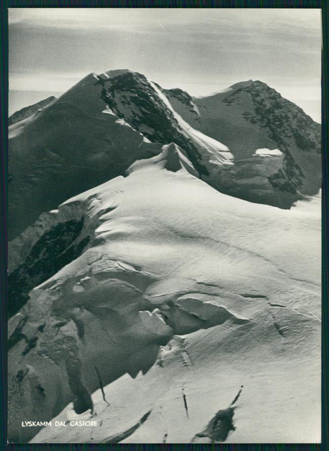 Aosta Lyskamm dal Castore STRAPPINO Foto FG cartolina MZ4792 – fronte