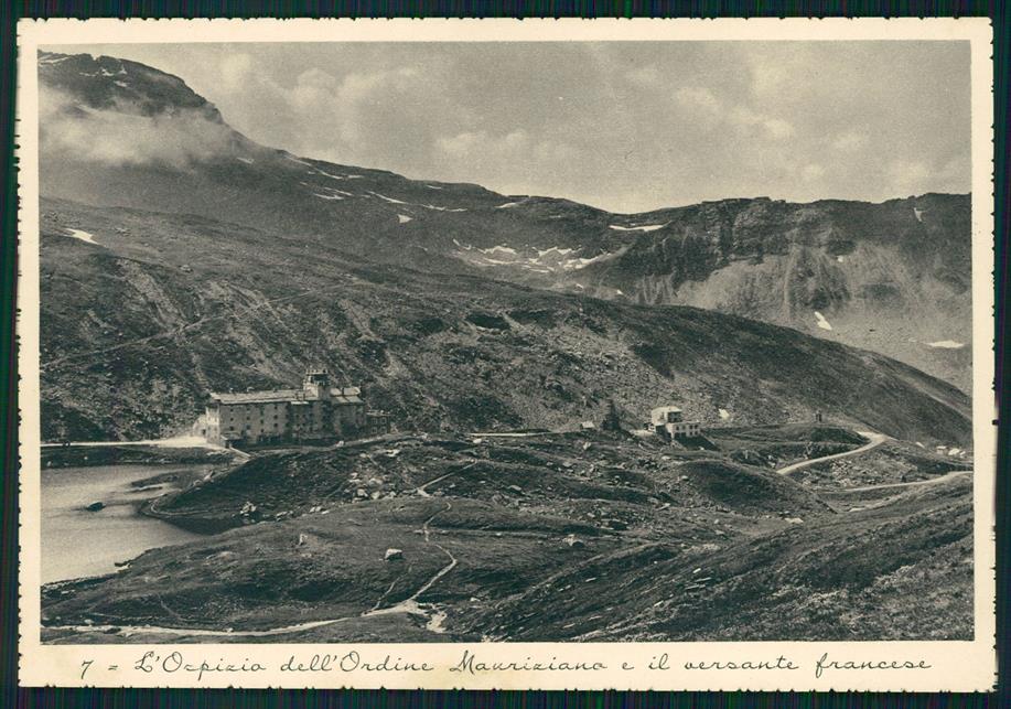 Aosta Colle Piccolo San Bernardo Ospizio Mauriziano FG cartolina MZ4798 – fronte