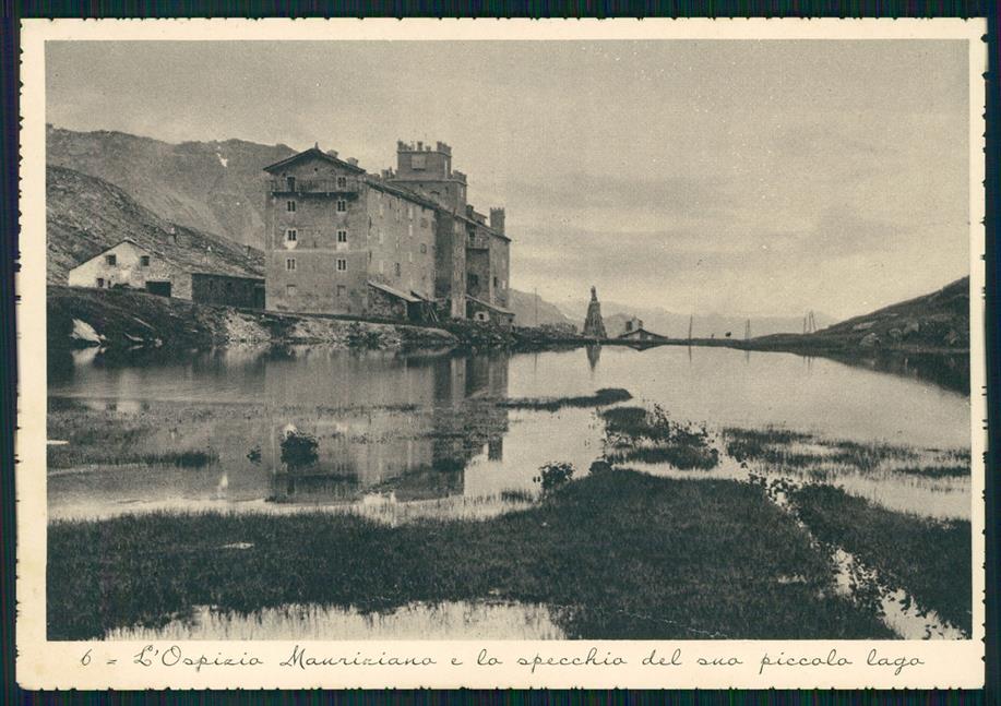 Aosta Colle Piccolo San Bernardo Ospizio Mauriziano PIEGA FG cartolina MZ4799 – fronte
