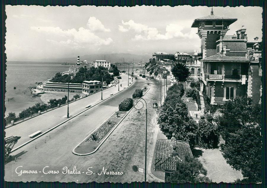 Genova città Corso Italia San Nazzaro Foto FG cartolina MZ4829 – fronte